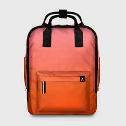 Рюкзак женский Оранжево-розовый градиент, цвет: 3D-принт