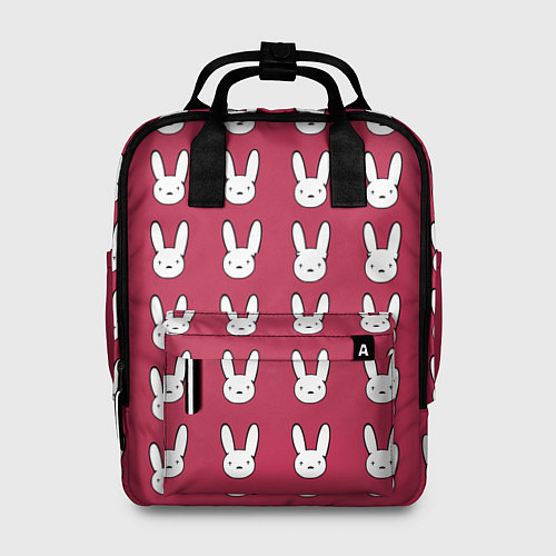 Женский рюкзак Bunny Pattern red / 3D-принт – фото 1