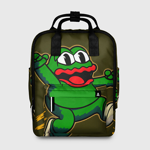 Женский рюкзак Лягушонок Пепе начал бегать / 3D-принт – фото 1