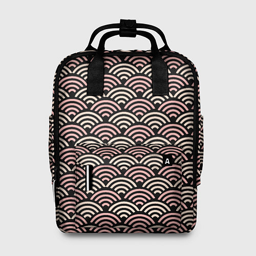 Женский рюкзак Японский розовый паттерн / 3D-принт – фото 1