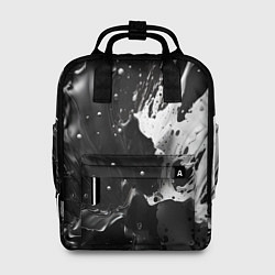 Рюкзак женский Брызги красок - белая и черная, цвет: 3D-принт