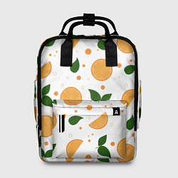 Женский рюкзак Апельсины с листьями