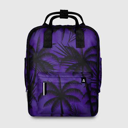 Женский рюкзак Пальмы в ночи / 3D-принт – фото 1