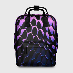 Рюкзак женский Шестиугольники волны, цвет: 3D-принт