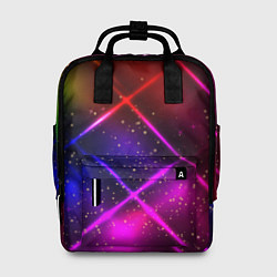 Рюкзак женский Неоновая решетка, цвет: 3D-принт