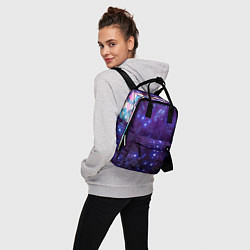 Рюкзак женский Звездочки - космическое небо, цвет: 3D-принт — фото 2