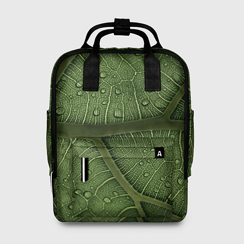 Женский рюкзак Текстура зелёной листы / 3D-принт – фото 1
