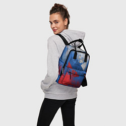 Рюкзак женский Триколор градиент, цвет: 3D-принт — фото 2