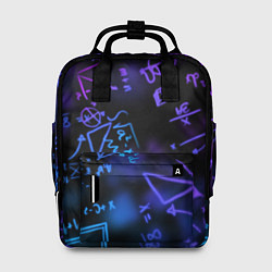 Рюкзак женский Неоновые формулы, цвет: 3D-принт