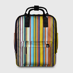 Рюкзак женский Абстрактное множество разноцветных листов, цвет: 3D-принт