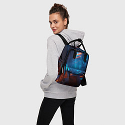 Рюкзак женский Туннель из кубов, цвет: 3D-принт — фото 2