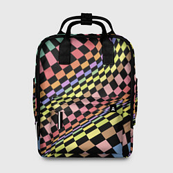 Рюкзак женский Colorful avant-garde chess pattern - fashion, цвет: 3D-принт