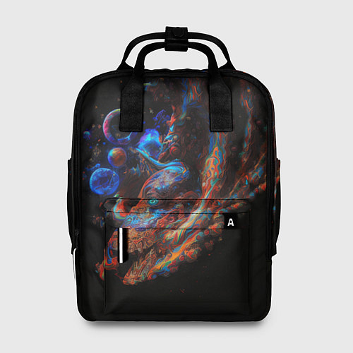 Женский рюкзак Космический дракон / 3D-принт – фото 1