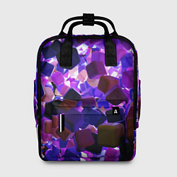 Рюкзак женский Разноцветные воздушные кубики, цвет: 3D-принт