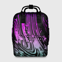 Рюкзак женский Неоновые цвета брызги краски гранжевая текстура, цвет: 3D-принт