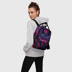 Рюкзак женский Неоновые краски во тьме, цвет: 3D-принт — фото 2