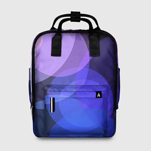 Женский рюкзак Цветные диски / 3D-принт – фото 1