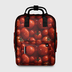 Рюкзак женский Сочная текстура из томатов, цвет: 3D-принт
