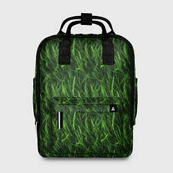 Рюкзак женский Сочный узор из зеленой травки, цвет: 3D-принт