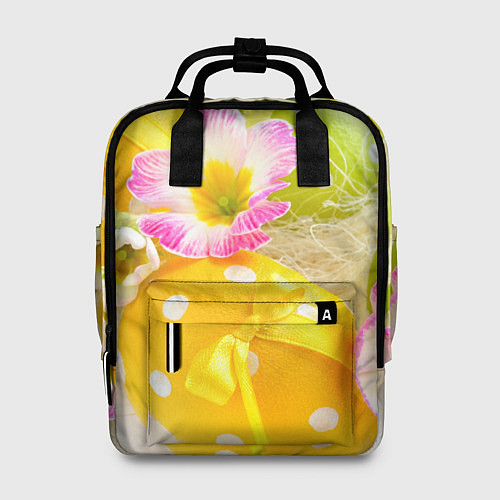 Женский рюкзак Пасхальные яйца и цветы / 3D-принт – фото 1