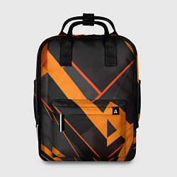 Рюкзак женский Оранжевая молния: арт, цвет: 3D-принт