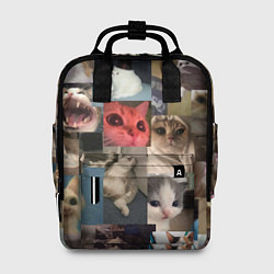 Женский рюкзак Мемные котики