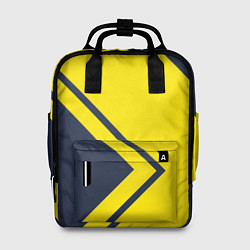Рюкзак женский Жёлтые стрелки, цвет: 3D-принт