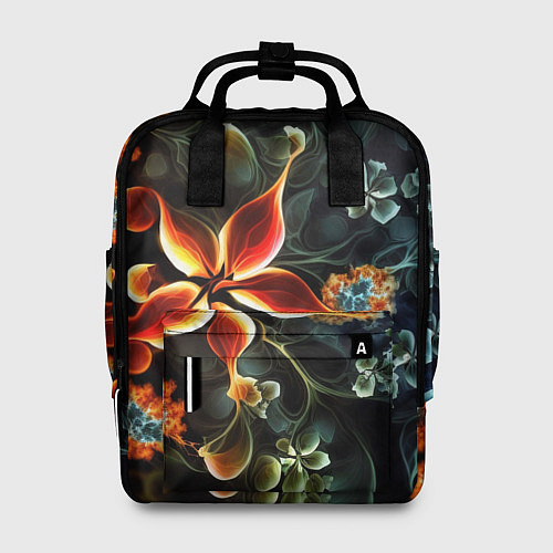 Женский рюкзак Абстрактные цветы / 3D-принт – фото 1