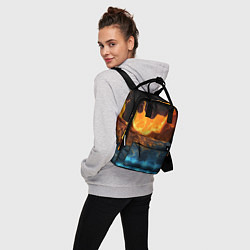 Рюкзак женский Лава и вода, цвет: 3D-принт — фото 2