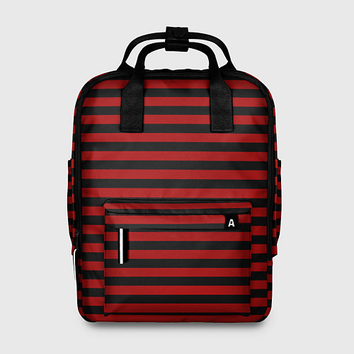 Женский рюкзак Темно-красные полосы / 3D-принт – фото 1