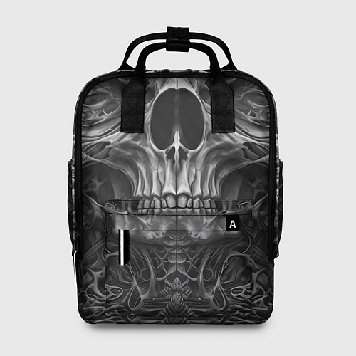Женский рюкзак Череп в стиле Гигера / 3D-принт – фото 1