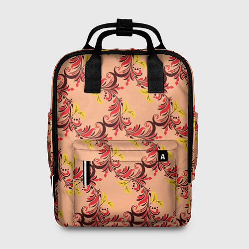 Женский рюкзак Абстрактный винтажный растительный орнамент / 3D-принт – фото 1