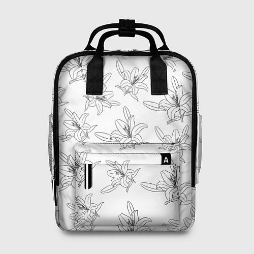 Женский рюкзак Лилия цветочный паттерн / 3D-принт – фото 1