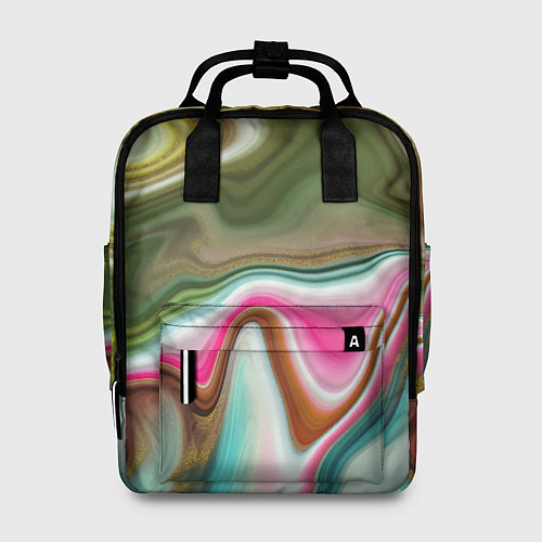 Женский рюкзак Color waves / 3D-принт – фото 1