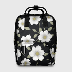 Женский рюкзак Белые цветы крупным планом