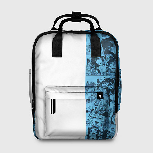 Женский рюкзак Ахегао на белом фоне / 3D-принт – фото 1