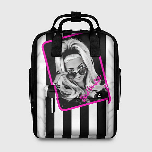 Женский рюкзак Барби и полосы / 3D-принт – фото 1
