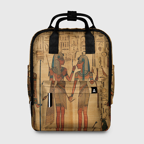 Женский рюкзак Имитация папируса: арт нейросети / 3D-принт – фото 1