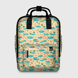 Рюкзак женский Озера паттерн, цвет: 3D-принт