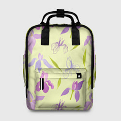 Рюкзак женский Фиолетовые лилии, цвет: 3D-принт