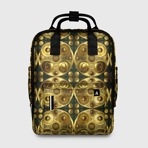 Женский рюкзак Золотые защитные пластины / 3D-принт – фото 1