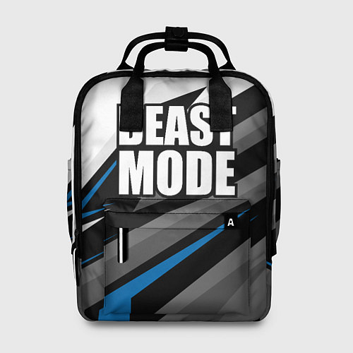 Женский рюкзак Beast mode - blue sport / 3D-принт – фото 1