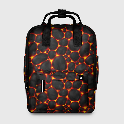 Женский рюкзак Огненные камни / 3D-принт – фото 1