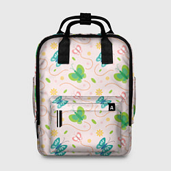 Рюкзак женский Прекрасные бабочки, цвет: 3D-принт