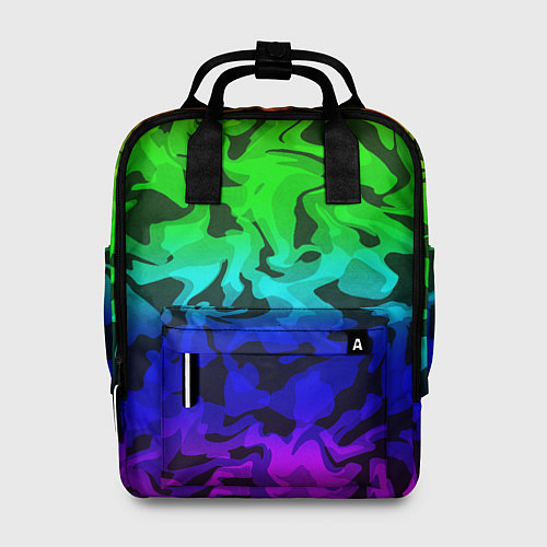 Женский рюкзак Камуфляж спектр / 3D-принт – фото 1