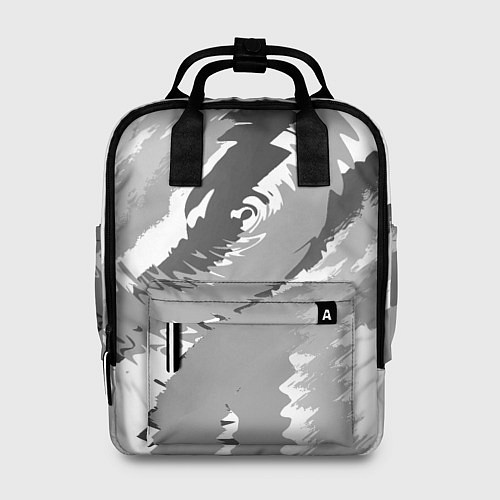 Женский рюкзак Черно-белая абстрактная картина / 3D-принт – фото 1