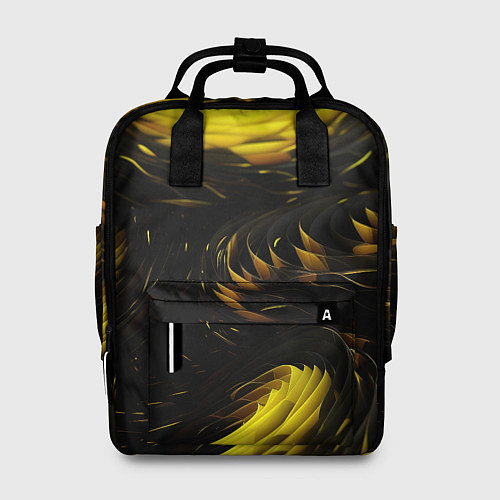 Женский рюкзак Gold black / 3D-принт – фото 1