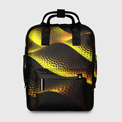Рюкзак женский Золотистые линии, цвет: 3D-принт