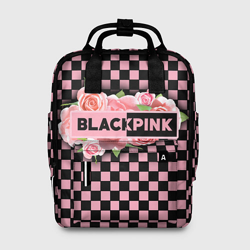 Женский рюкзак Blackpink logo roses / 3D-принт – фото 1