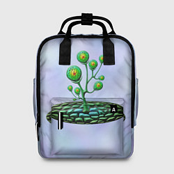 Рюкзак женский Инопланетная растительная жизнь, цвет: 3D-принт